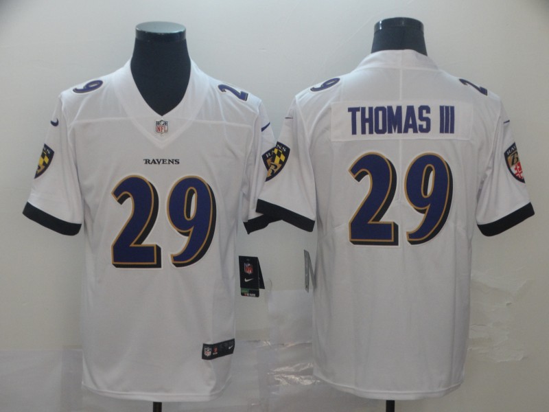 Men's Baltimore Ravens Earl Thomas III #29 White Jersey